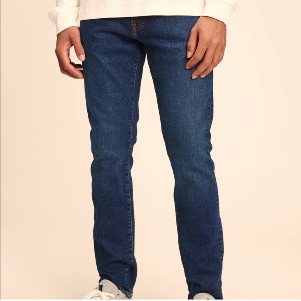 J. Crew Re-Imagined Slim Fit Dark Wash Blue Denim Jeans Men’s 35 X 32 New
